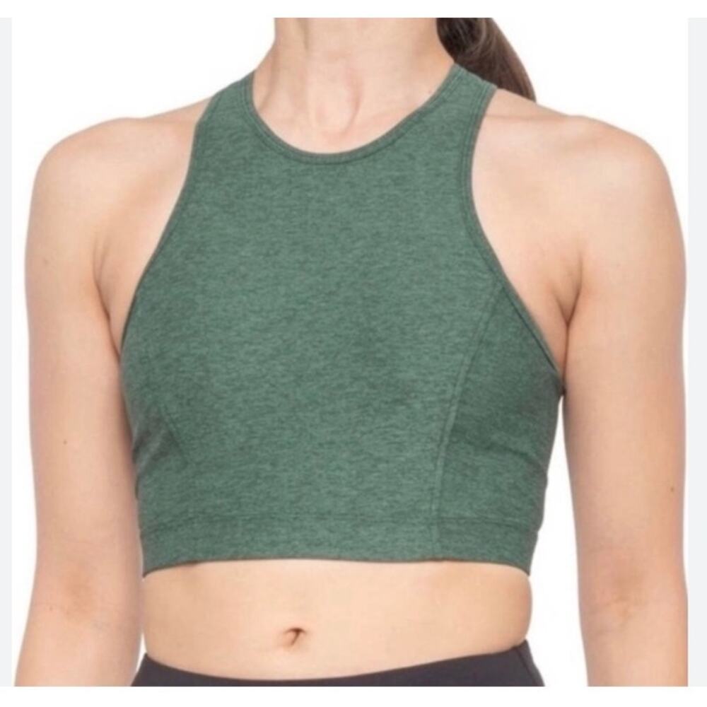 Outdoor Voices Womens Athena Compress Crop Top Women's XS Green